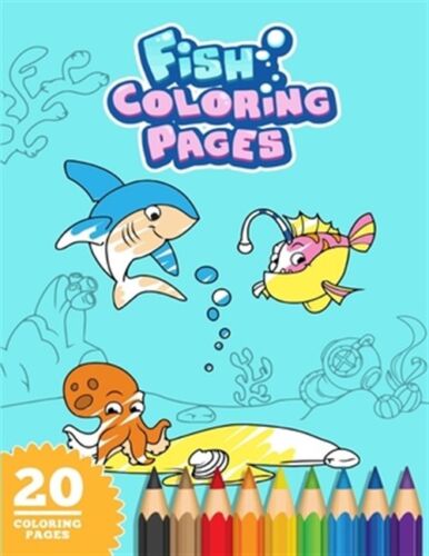Fisch Malvorlagen - 8,5x11" Malbuch für Kinder von Notbooks, ultimative Pu... - Bild 1 von 1