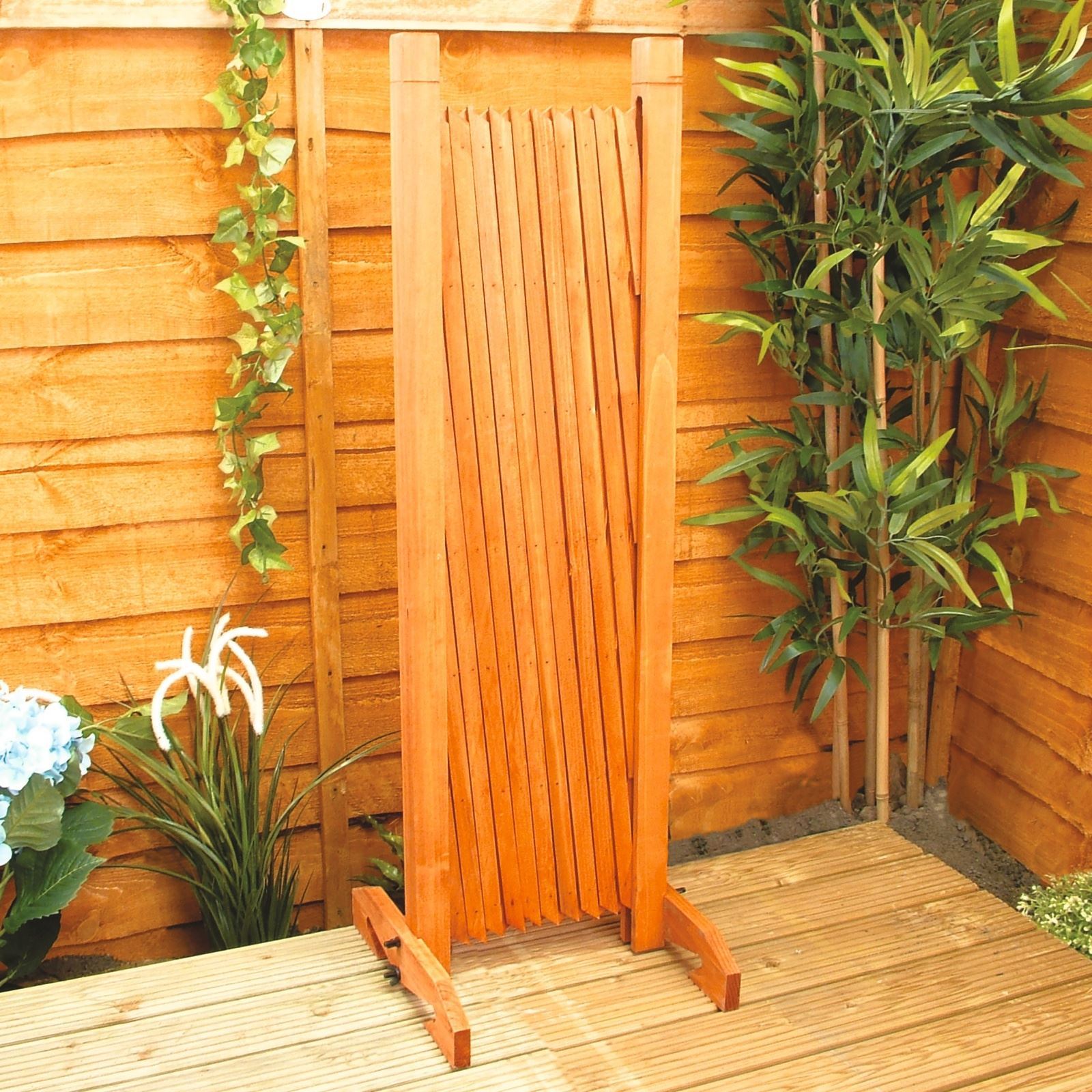 Expanding Wooden Fence Trellis 1.4 x 1m Garden Privacy Screen Divider