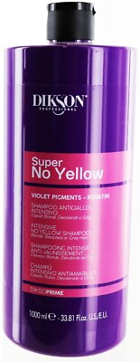 Dikson Super No Yellow Shampoo with Violet Pigments - Keratin. 33.81 fl oz.