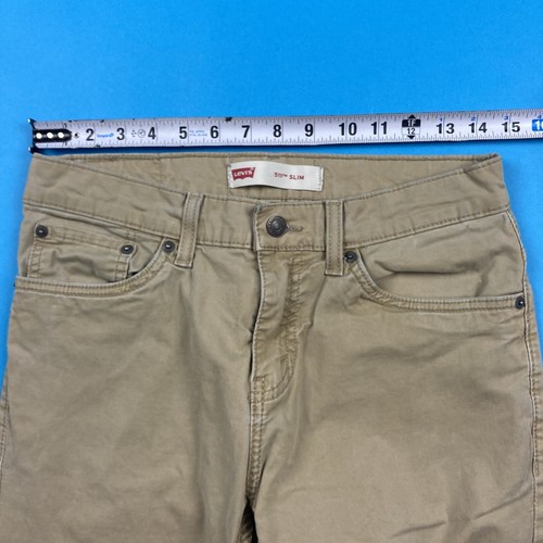 Levi’s 511 Slim Boys 18 29 X 29 Khaki Pants tan beige nice EUC - Picture 3 of 8