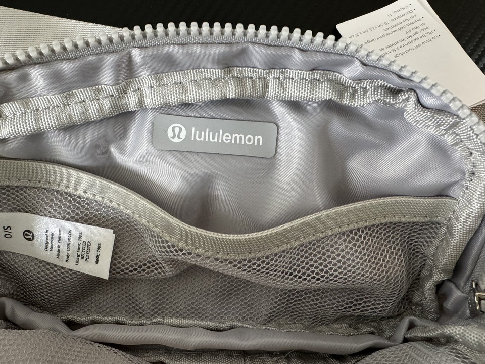 Belt Bag Lululemon 1L Silver NWT eBay