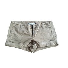 Womens Abercrombie Fitch Vintage Y2K Khaki Dark Tan Cargo Shorts 4