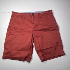 Country Road Chino Canvas Shorts Mens Size 34 Waist Red Casual Style Fashion Fit