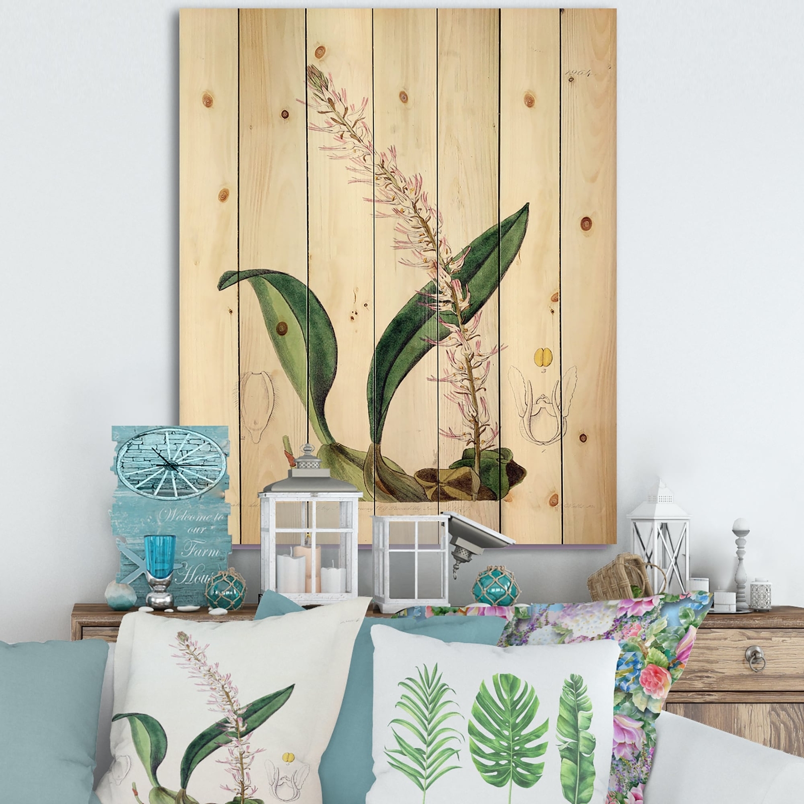 Designart 'Vintage London Plants V' Traditional Print on