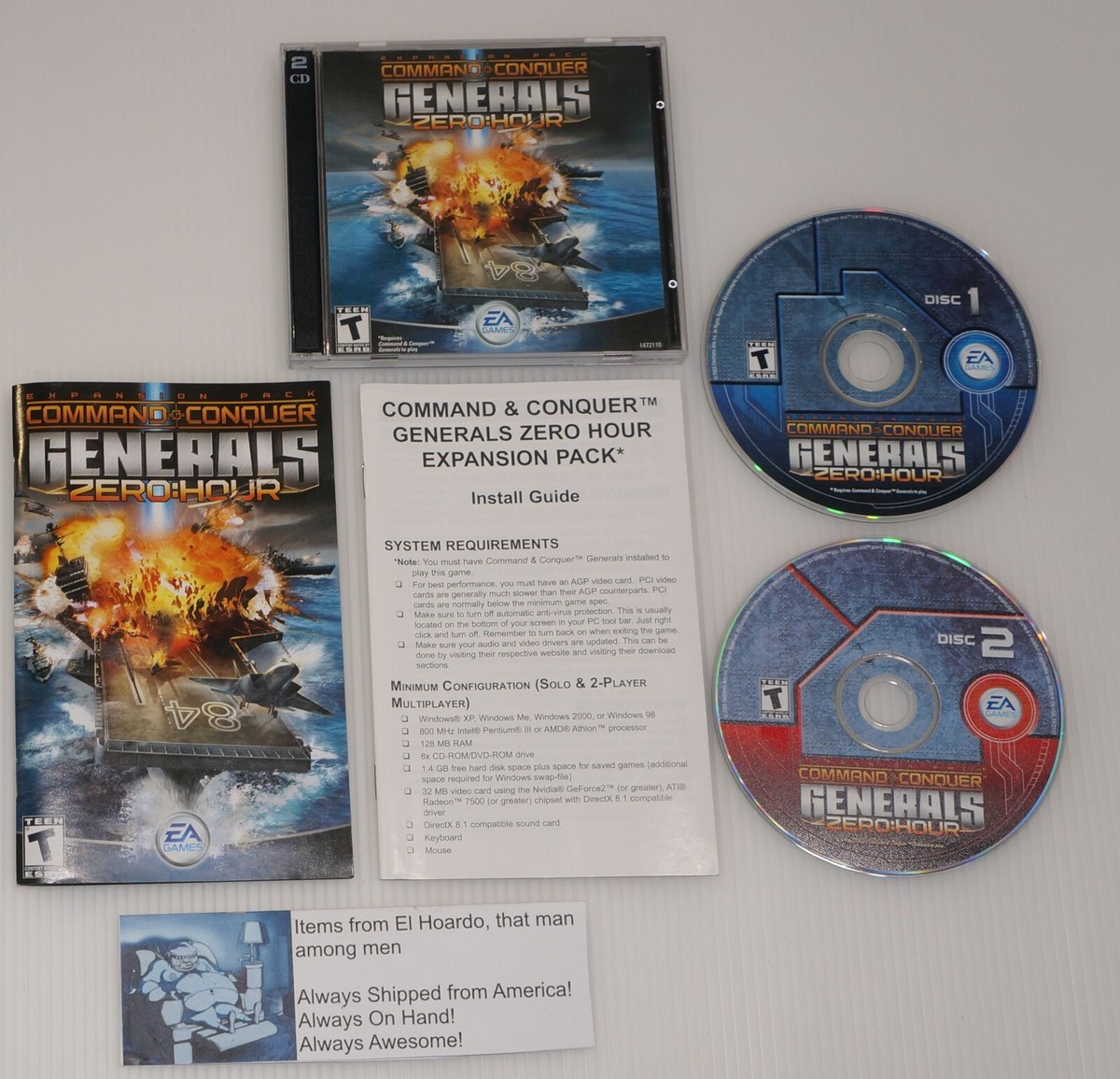 Command & Conquer: Generals - Zero Hour (PC, 2003) Expansion Pack