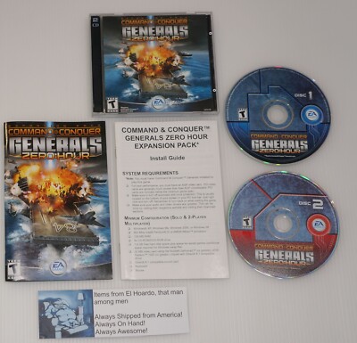 Command & Conquer: Generals - Zero Hour (PC, 2003) Expansion Pack