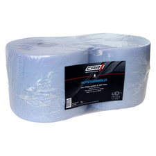 Car1 Putztuchrolle Papier-Rolle blau 2-lagig 2x 500 Abrisse perforiert 22x35cm