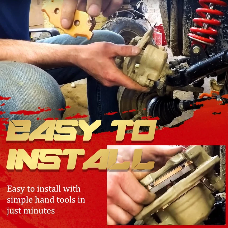 Kits de pastillas de freno delanteras y traseras de cerámica aptos para Honda Pioneer 700/700-4 2014-21 Foto 4 de 4