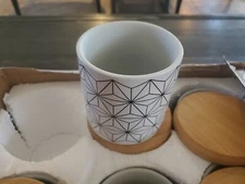 GROWNEER 6 Packs 3 Inches Small Ceramic Succulent Plant Pots Succulent Planter w