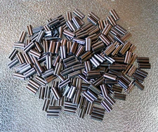 TACKLEWORKS Mini Double Copper Leader Sleeve Crimps 1.3 mm 125-130 lb 200 Pack