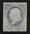 CKStamps: US Stamps Collection Scott#206 1c Franklin Mint LH OG
