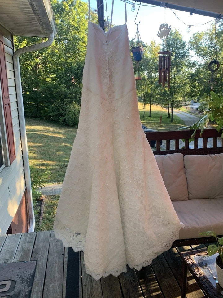 Oleg Cassini Wedding Dress Size 4 - Image 2 of 4