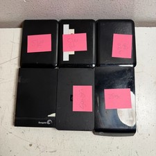 Seagate Western Digital Black 500GB, 320GB, 250GB External Hard Drive Lot of 6