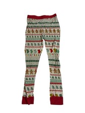 Little Sleepies Christmas Holiday Gingerbread Bamboo Pajama Pants ONLY Size 7-8