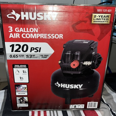 #ad Husky 3 Gallon Air Compressor New Portable Electric Air Pump $62.00