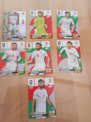 WM 2026 Panini Trading Cards Adrenalyn , IRAN 7 Karten