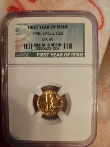 1986-W American Gold Eagle 1/10 oz — photo from the most recent tracked eBay sale