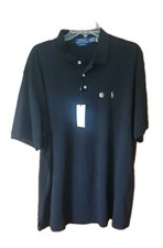 Polo Ralph Lauren 100 Cotton Polo Shirt Men's Classic Fit Black SZ XL New