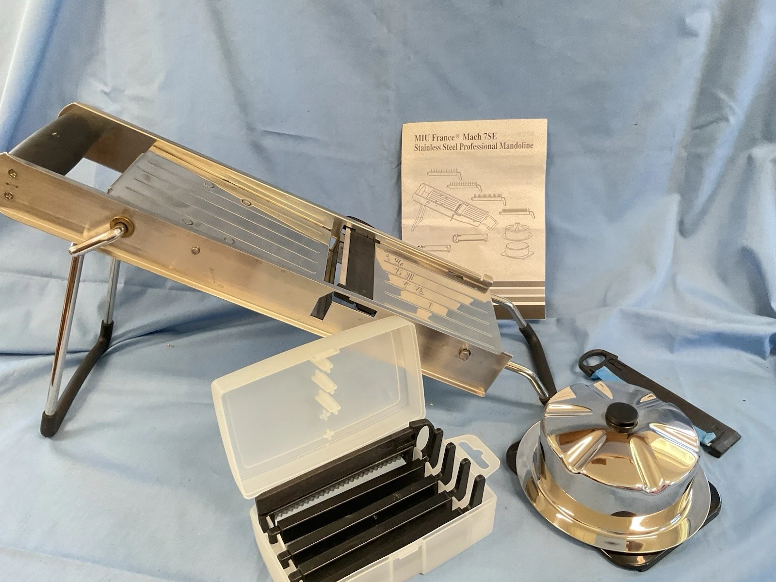 MIU France Mach 7SE Stainless Steel Professional Mandoline, 7 Blades