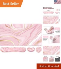 Keyboard Mouse Pad Set, Extended Mouse Pad Keyboard Wrist Rest Support, Memor...