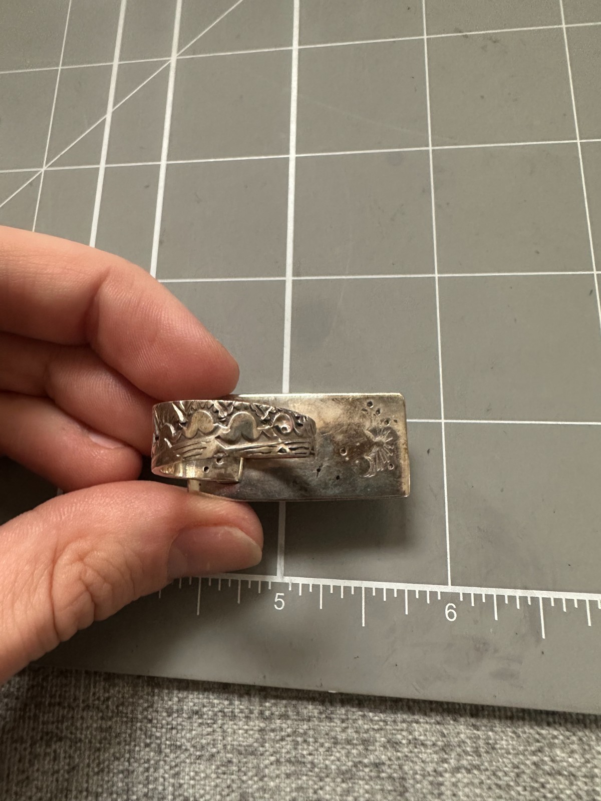 Sterling Silver Ring Multi-gem Ring Adjustable Ta… - image 4