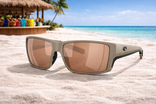 Costa Del Mar Reefton Pro Sand / Copper Silver Mirror Polarized Glass 580P