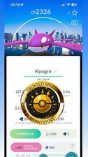 Pok mon G0 - Shiny Kyogre leve 50 - 3 moves BG Tokyo 2026 Go Fest