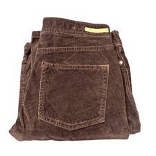 Pilcro The Letterpress Pants Brown Serif Corduroy Womens 25 27x30 ACTUAL