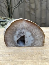 Agate Bookends Large Heavy Natural Colour Pair AAA+ 1181g 22