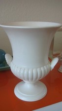 Wedgwood & Barlaston of Etruria White Moonstone Campana Vase / Urn - 7” Tall