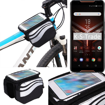 Fahrrad Halterung für Asus ROG Phone 2 Rahmenhalter Fahrradtasche Rahmentasche 