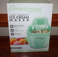 Americana Collection 1.5 Qt Electric Ice Cream Maker Quick Freeze Bowl EIM1400M