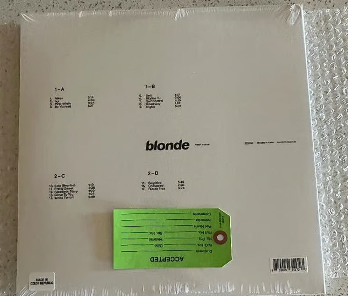 Frank Ocean ~ Blonde 2LP Vinyl ~ Official Pressing 810019311727| eBay