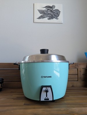 TATUNG (TAC-10L-D) 10 Cup Rice Cooker, 110V, excellent condition! 大同電鍋十人份（湖水藍）