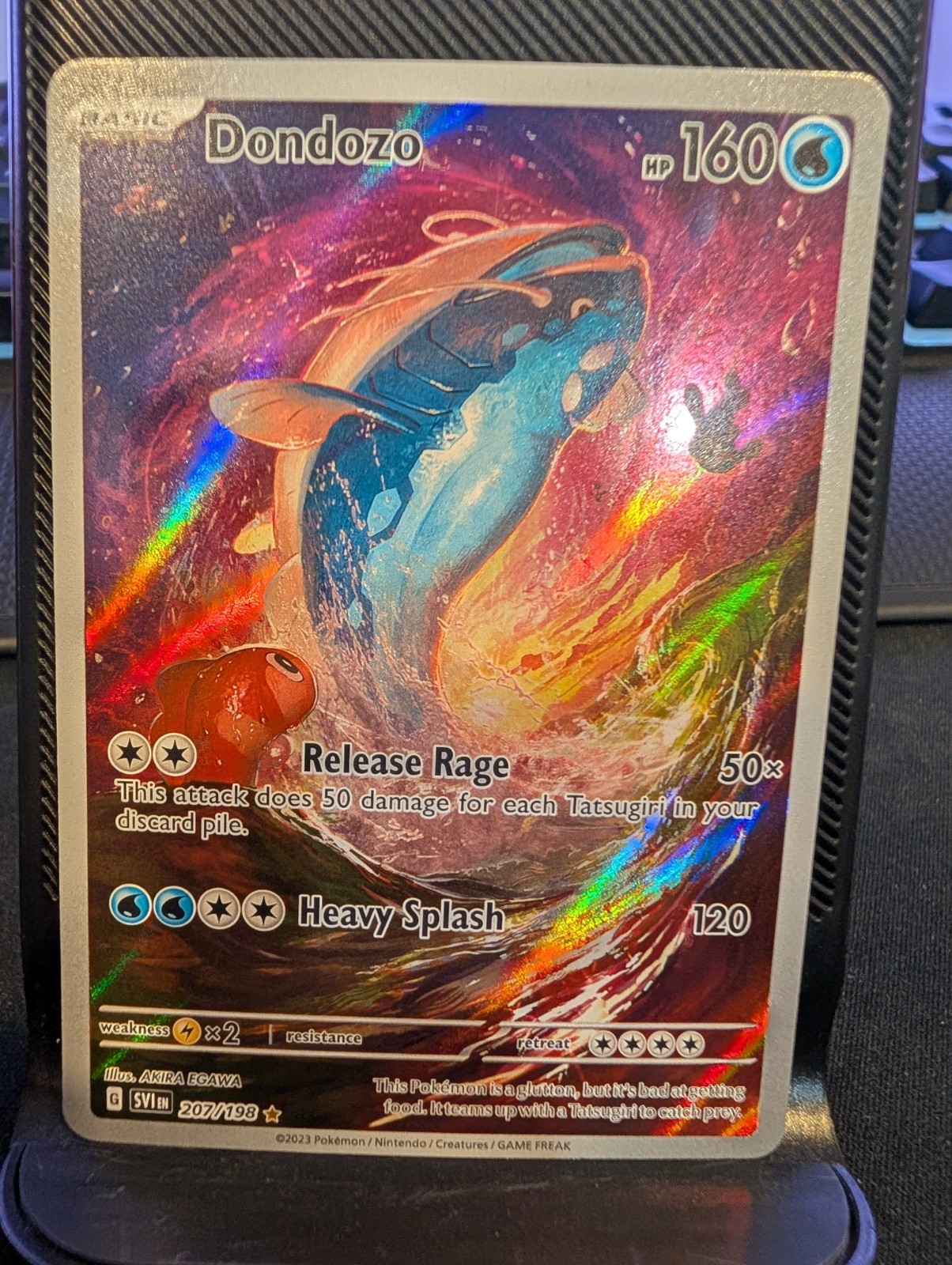 Dondozo 207/198 - Pokemon Scarlet Violet Base Illustration Rare NM TCG