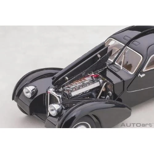 1:43 Autoart Bugatti 57Sc Atlantic 1938 Black AA50946 Modellino - Immagine 4 di 4