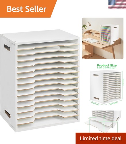 Paper Organizer Storage Rack for Scrapbook Files Office Home 15 Tier | eBay