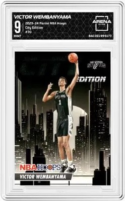 その他 2023-24 PANINI NBA HOOPS Wembanyama SSP 2023-24 Panini NBA Hoops - City Edition Victor Wembanyama #30 (RC