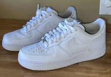 Nike Air Force 1 '07 Low Triple White Classic Retro Men Size 9.5 CW2288-111