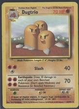 Dugtrio 19/102 Rare Base Set Unlimited Pokemon Moderately Played on eBay