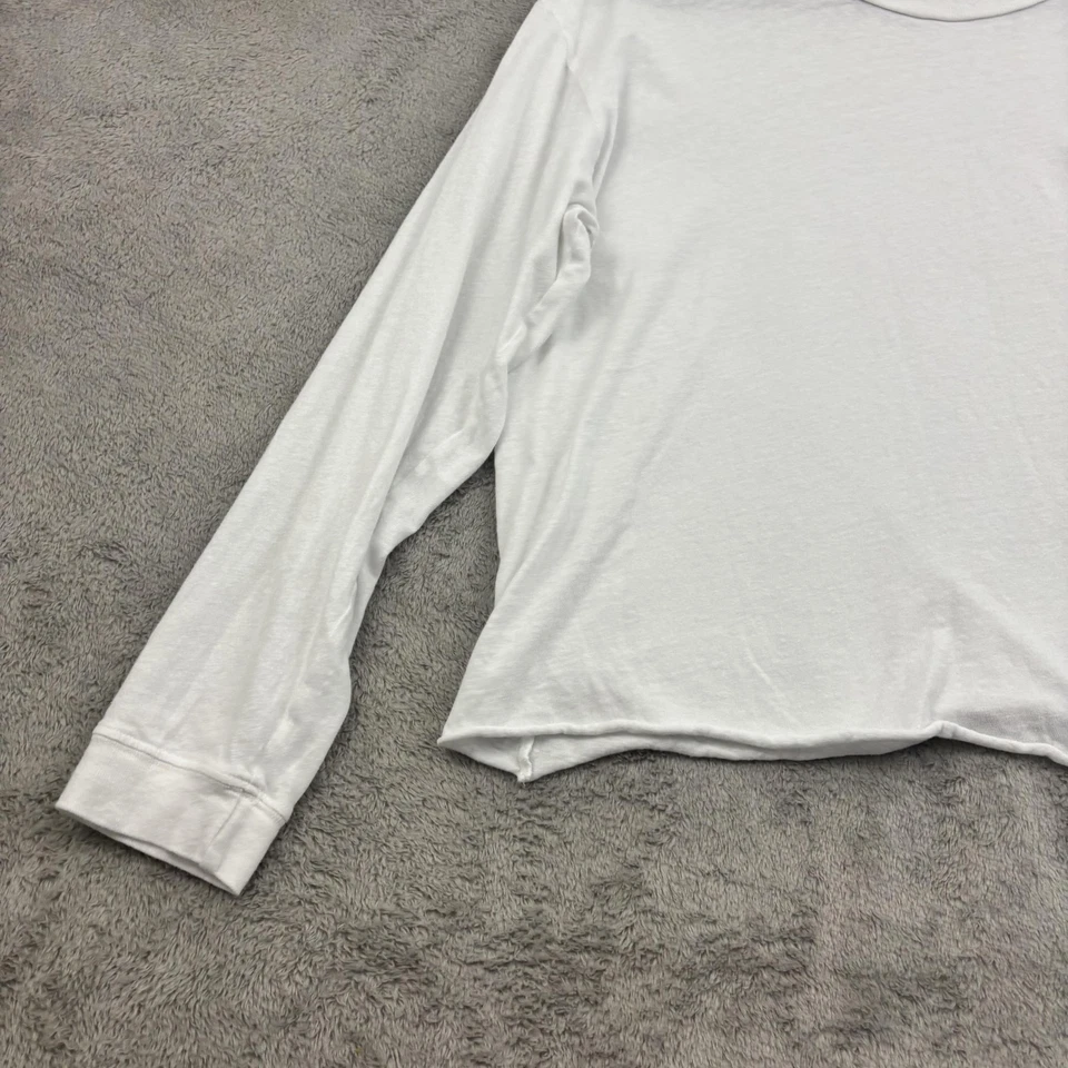 Camisa Madre Slouchy Corte Para Mujer XL Blanca Brillante Ligera Silenciosa Lujo Foto 4 de 4