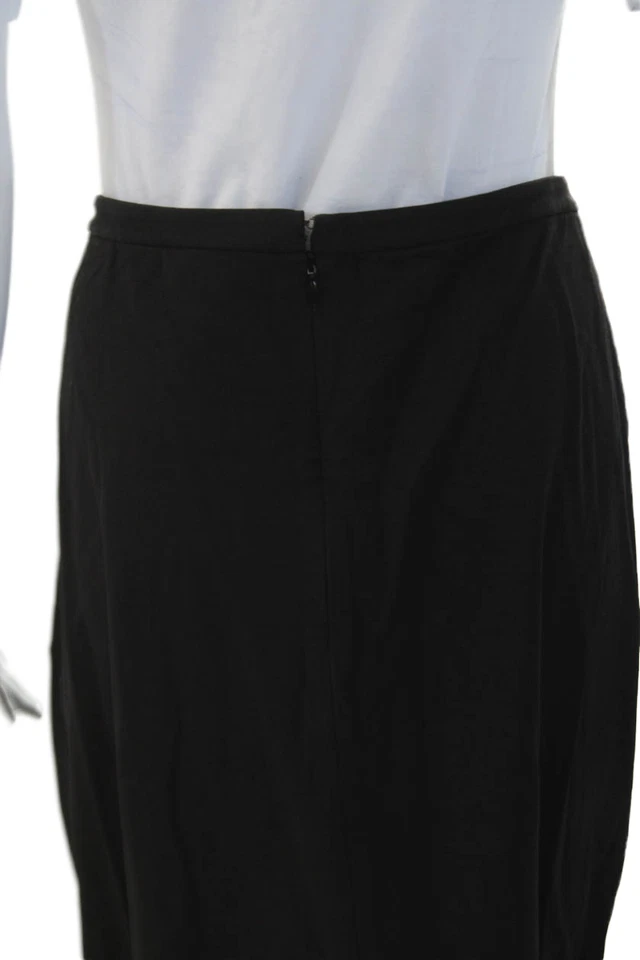 Falda lápiz tejida longitud completa con cremallera trasera negra talla grande COS para mujer Foto 4 de 4
