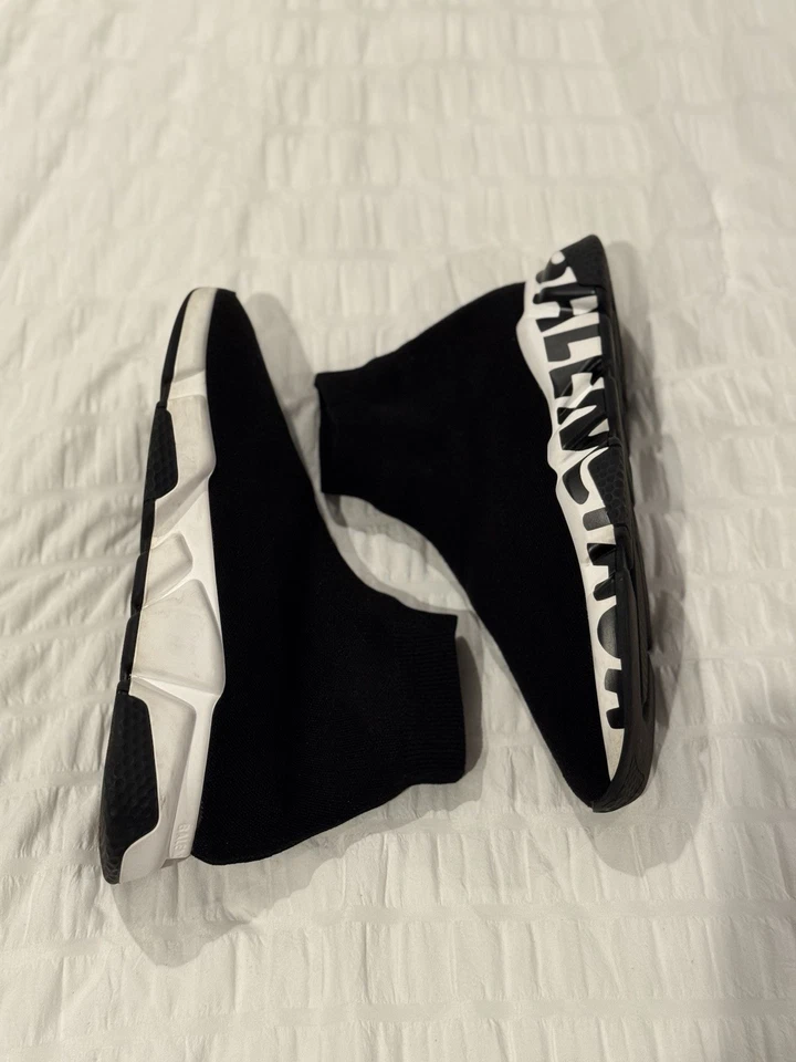 BalenciagaSpeed Graffiti Sock Sneaker - Image 2 of 4