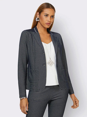 Blazer blau 42 HEINE Damen Jersey-Blazer Reverskragen UVP: 89,99  S29
