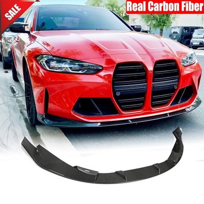 For BMW 3 4 Series G80 M3 G82 G83 M4 Carbon Fiber Front Lip Bumper Scoop