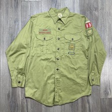 Boy Scouts America BSA Official Shirt Uniform Adult 15 Large Senior Patch