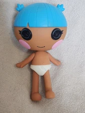 Lalaloopsy 7" Baby Doll Blue Hair And White Diaper No Clothing