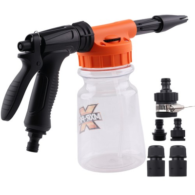 #ad 1L Car Wash Foam Cannon Kit Adjustable Soap Sprayer 6 10 Bar Quick Connect $20.07