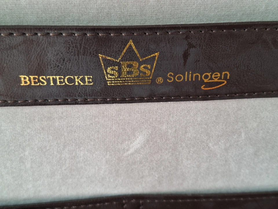 Solingen Vergoldetes 70teiliges Besteck 23/24 Karat SBS - Bild 4 von 4