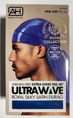 Absolute Hot Ultra Wave Royal Silky Hair Durag HFDR02 Blue